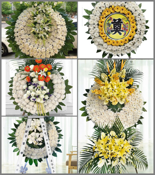 四川绵阳游仙区柏林镇花圈速递
