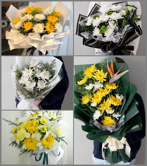 四川绵阳游仙区柏林镇白事花束代送